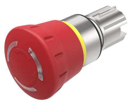 45-2D36.2920.000 EAO 45 Series, Twist Release, Emergency Stop Push Button Head