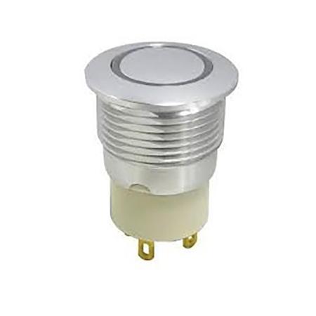 175-9155 Round Button with Ring + Blue LED