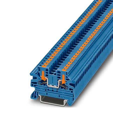 1078962 Phoenix Contact  PTV Series Blue, 0.14 → 2.5mm², Single-Level, Push In Termination, ATEX, IECEx