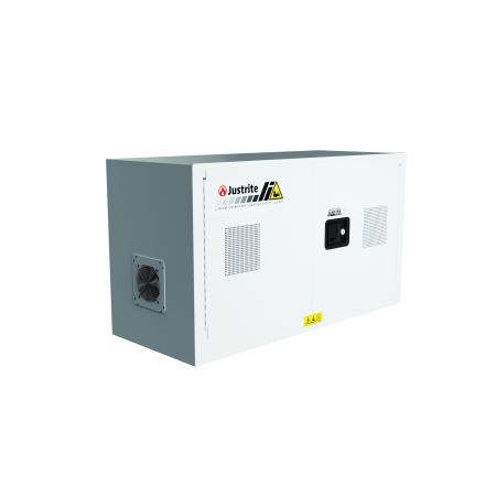 JCB0231703 Justrite White Steel Cabinet, 109.2cm x 45.7cm x 61cm