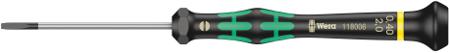 05118006001 Wera Slotted Precision Screwdriver, 2 x 0.4 mm Tip, 60 mm Blade, 157 mm Overall