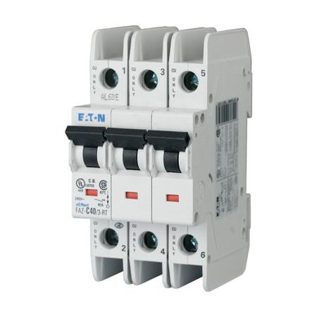 102304 FAZ-D6/3-RT Eaton xEffect FAZ MCB, 3P, 6A Curve D, 415V AC, 60V DC, 15 kA Breaking Capacity