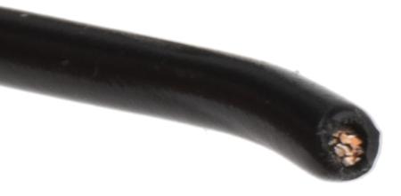 3055 BK001 Alpha Wire Hook-up Wire PVC Series Black 0.81 mm² Hook Up Wire, 18 AWG, 16/0.25 mm, 304m, PVC Insulation,