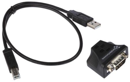 US-320 Brainboxes RS422, RS485 USB A Female to D-sub, 9 Pin Male Interface Converter