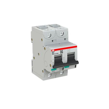 2CCG001241R0001 ABB High Performance S800N MCB, 2P Poles, 80A Curve D, 400V AC, 36 kA Breaking Capacity, MCB