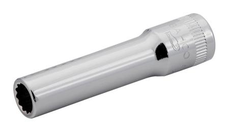 A6800DZ-3/16 Bahco 1/4 in Drive 3/16mm Deep Socket, 3/16in, 50.6 mm Overall Length