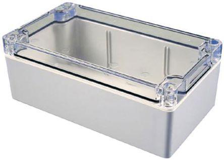 1554R2GYCL 1554 Polycarbonate Enclosure, 6.3 x 6.3 x 2.4in