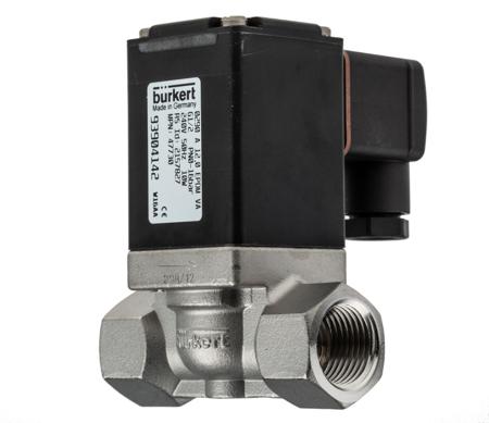 047730 Burkert Solenoid Valve , 2 Port, NC 1/2 in, 240 V ac, 1/2 in