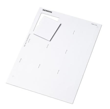 TXA1-LA4 Siemens TXA1 Series Labeling Sheet for Use with Tx-i/o Modules