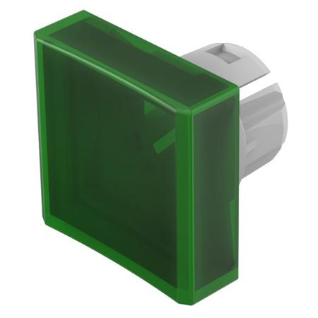 51-954.5 Indicator Lens Square Style, Green, 15.3 Long