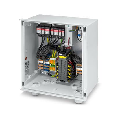1639245 Phoenix Contact SOL Series White Polyester Reinforced with Fibreglass Junction Box, IP65, 400 x 400 x 200mm