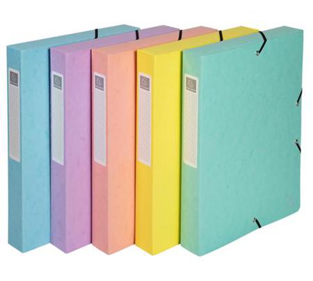 59560E Aquarel Box File A4 40mm Asst Pack 8
