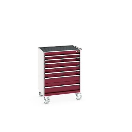 40402065-24V Bott, 7 Drawer Sheet Steel Floor Standing Storage Cabinet, 800 X 650 X 1085mm
