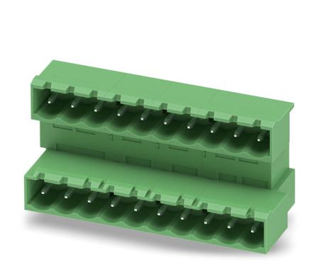 1846593 Phoenix Contact, 5.0mm Pitch, MDSTBA 2.5/10-G, 10 Way, Pluggable Terminal Block, Header, Solder Termination,