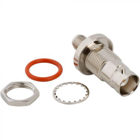 242181 Amphenol RF Coaxial Adapter BNC Jack to SMA Jack