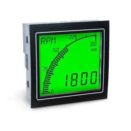 APM-RATE-APO Trumeter LCD Digital Panel Multi-Function Meter for Flow, Rate, Speed, 68mm x 68mm