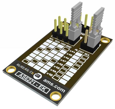 AS6221-EK ams OSRAM  Digital Temperature Sensor Evaluation Kit for AS6221 AS6221