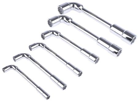 449-9864 RS PRO Hex Tubular Box Spanner Set, 6 Pieces, 8 → 19 mm Tip
