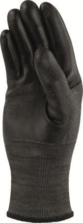 VECUTD05NO07 Delta Plus VENICUTD Black Polyurethane Cut Resistant Work Gloves, Size 7, Polyurethane Coating