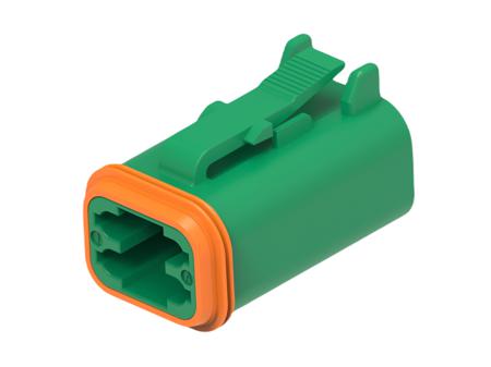 DT06-4S-TE03 TE Connectivity, DT06-4S Automotive Connector Socket Green Cable 4 Way, Cable Termination
