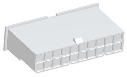 2-2296206-0 TE Connectivity VAL-U-LOK 2296206, 4.2mm Pitch, 20 Way, 2 Row Male Connector Housing