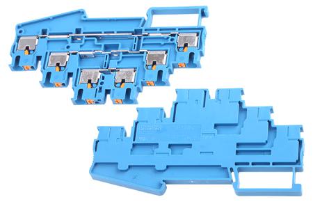 3210509 Phoenix Contact  PT 2.5-3L BU Series Blue, 0.14 → 4mm², Triple-Level, Push In Termination, ATEX