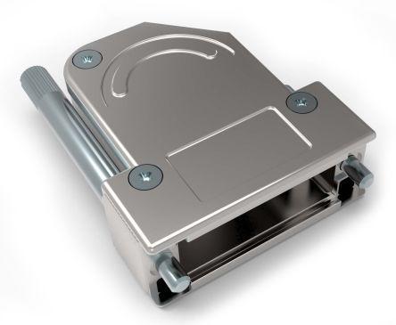 2-2308341-2 TE Connectivity Die Cast Zinc Angled D-sub Connector Backshell, 15, 26 Way