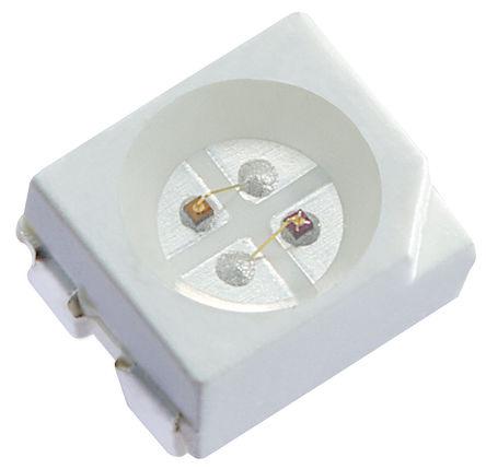 KAA-3528SURKCGKS Kingbright 570 / 630 nm Bi-colour Green & Red LED, PLCC 4 SMD package
