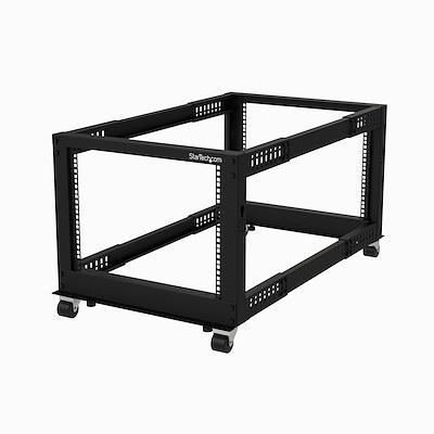 4POSTRACK8U StarTech.com Black 8U Steel Server Rack , with 4-Post Frame