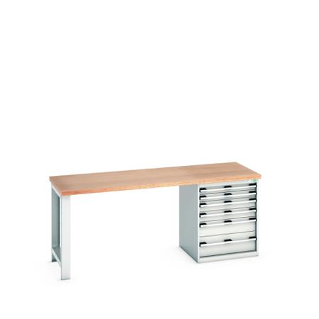41003235-16V Bott 41003235.16V Sheet Steel Workbench, 840mm x 750mm x 2000mm