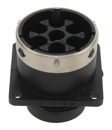 UTG0187P Souriau Sunbank by Eaton Circular Connector, 7 Contacts, Flange, Standard Connector, Plug, Male, IP65, UTG Series