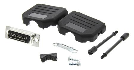 MHDPPK15-DB15P-K MH Connectors MHDPPK 15 Way D-sub Connector