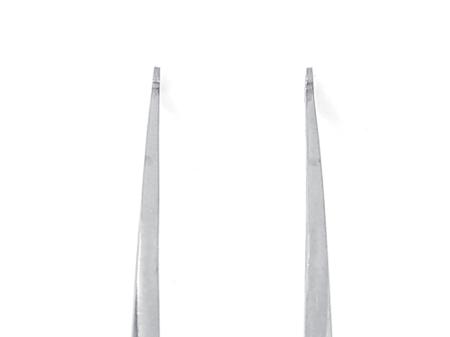 09-SM103-SA-1 ideal-tek 115 mm, Stainless Steel, Bent, Tweezers