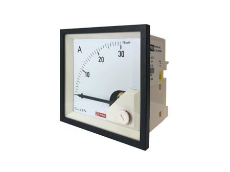 186-2491 RS PRO Analogue Panel Ammeter DC, 72mm x 72mm, 1 % Moving Coil