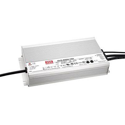 HLG-600H-30A MEAN WELL LED Driver, 30V Output, 600W Output, 20A Output, Constant Current / Constant Voltage Dimmable