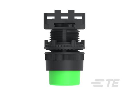 IPE22EXGR TE Connectivity ALCOSWITCH Series Push Button Switch, Momentary, Panel Mount, 22.5mm Cutout, IP65