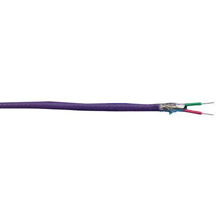 6462 VI001 Alpha Wire Alpha Essentials Data & Bus Cable Series Data Cable, 1 Pairs, 2 Cores, 0.32 mm², Screened, 22 AWG, 305m,