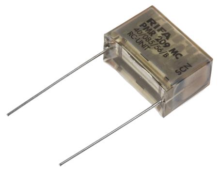 PMR209MC6220M100R30 KEMET RC Capacitor 220nF 100Ω Tolerance ±20% 250 V ac, 630V dc 1-way , Through Hole, PMR209