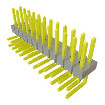 TSW-112-08-G-D-NA Samtec TSW Series Vertical Through Hole PCB Header, 24 Contact(s), 2.54mm Pitch, 2 Row(s), Unshrouded