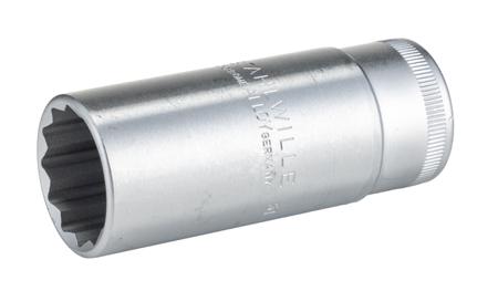 03420048 STAHLWILLE 1/2 in Drive 1in Deep Socket, 12 point, 83 mm Overall Length