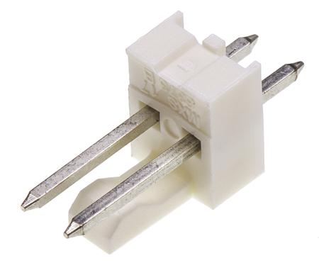 22-23-2021 Molex KK 254 Series Straight Through Hole Pin Header, 2 Contact(s), 2.54 mm Pitch, 1 Row, Unshrouded
