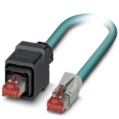 1412024 Phoenix Contact, 5m Cat5, Blue RJ45 to Male RJ45, Shielded Shielded, Terminated