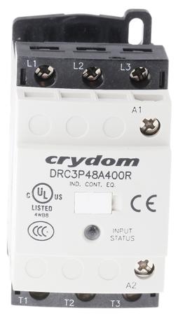 DRC3P48A400R Sensata Crydom Solid State Relay, 4.8 A Load, DIN Rail Mount