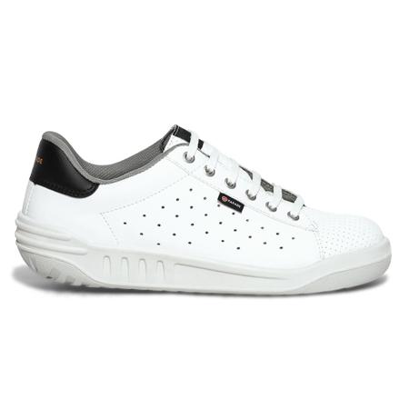 07JOPPA7827PT46 Parade Joppa Unisex Black, White Stainless Steel Toe Capped Safety Trainers, UK 11, EU 46