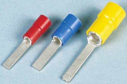 FVWS2-1AF JST FV Series Insulated Crimp Blade Terminal 9mm Blade Length, 1mm² to 2.6mm², 16AWG to 14AWG, Blue