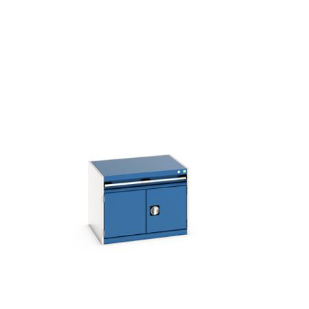 40020001-11V Bott 2 Door, 1 Drawer Sheet Steel Floor Standing Storage Cabinet, 800 X 650 X 600mm