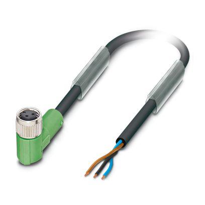 1547711 Phoenix Contact Straight Free Ends to Right Angle Female 3 way M8 Sensor Actuator Cable, 25m