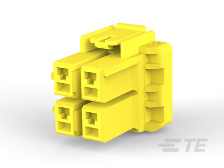 3-1376392-4 TE Connectivity Compact Power Connector Free Hanging (In Line) Plug, 4, Crimp Termination, 10A, 300 V AC