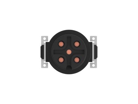 454950-E ERNI Circular Connectors, 5 Contacts, Board Mount, M12 Connector, Socket, Female, IP65, IP67, M12 Connector Series
