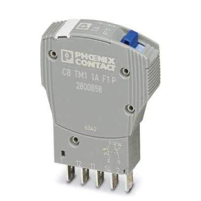 2800858 Phoenix Contact Thermal Circuit Breaker - CB TM1  Single Pole 50V dc Voltage Rating, 1A Current Rating